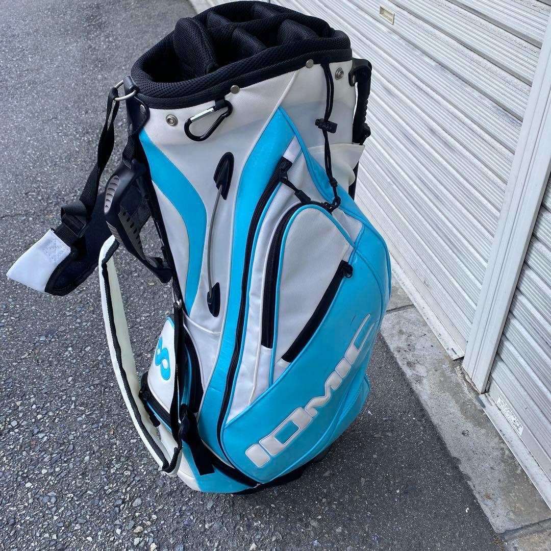 manpukudo　　　　　美品！IOMIC スタンド式キャディーバック￼