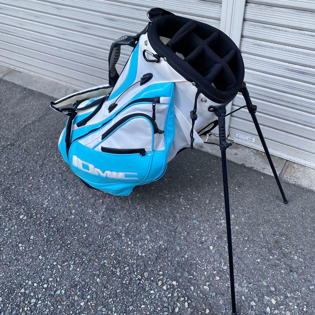 manpukudo　　　　　美品！IOMIC スタンド式キャディーバック￼