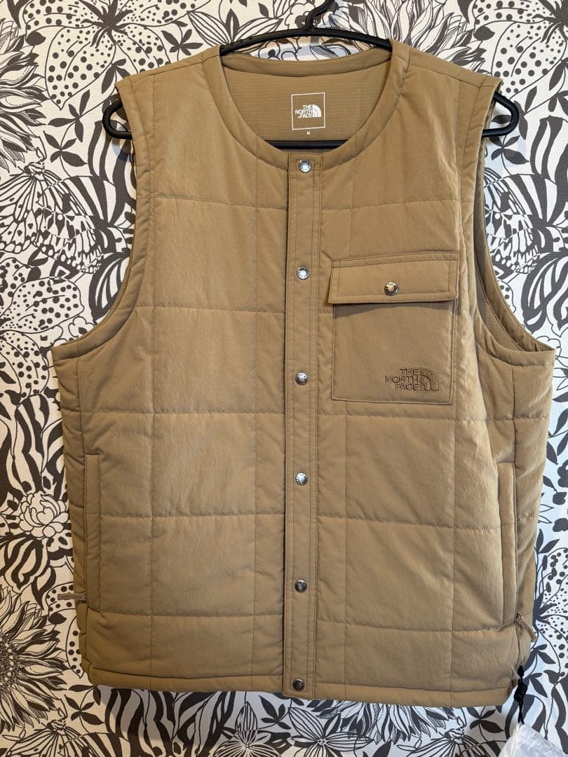 THE NORTH FACE ベージュ キルティングベスト