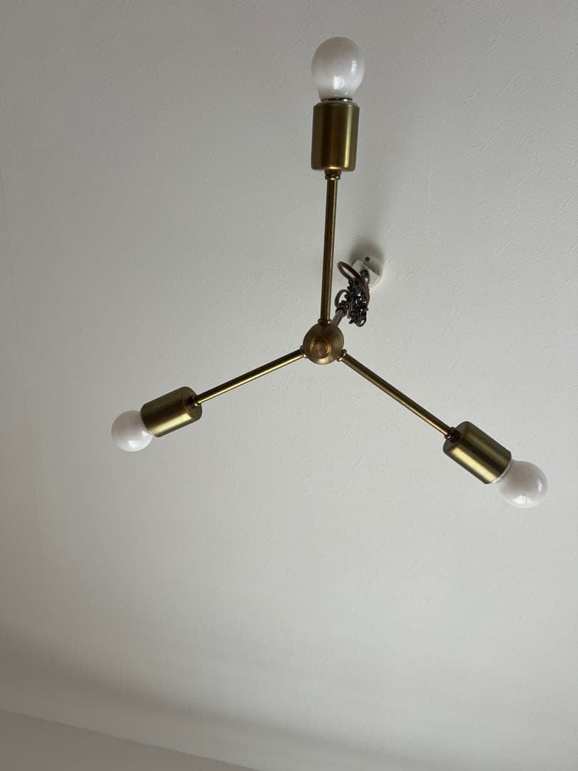 【美品】POINT No.39 真鍮 3灯 ペンダントライト OPL069