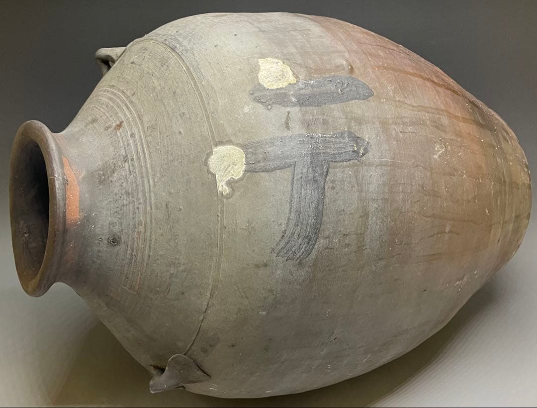 古南蛮　双耳南蛮壺　双耳壺　耳付壺　特大　43cm 　Lp3308