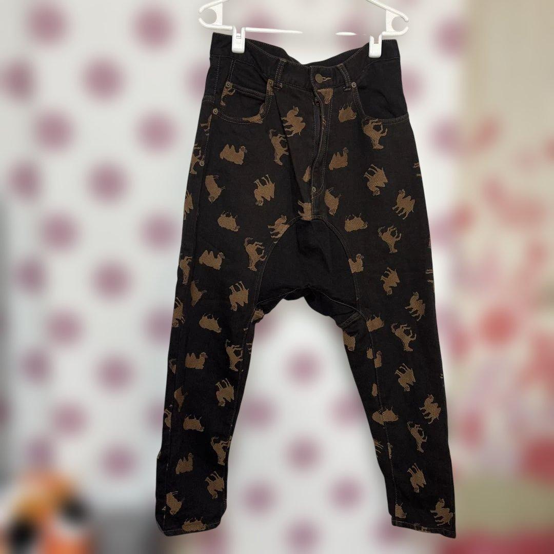 フラボア セットアップ　動物柄デニムジャケット