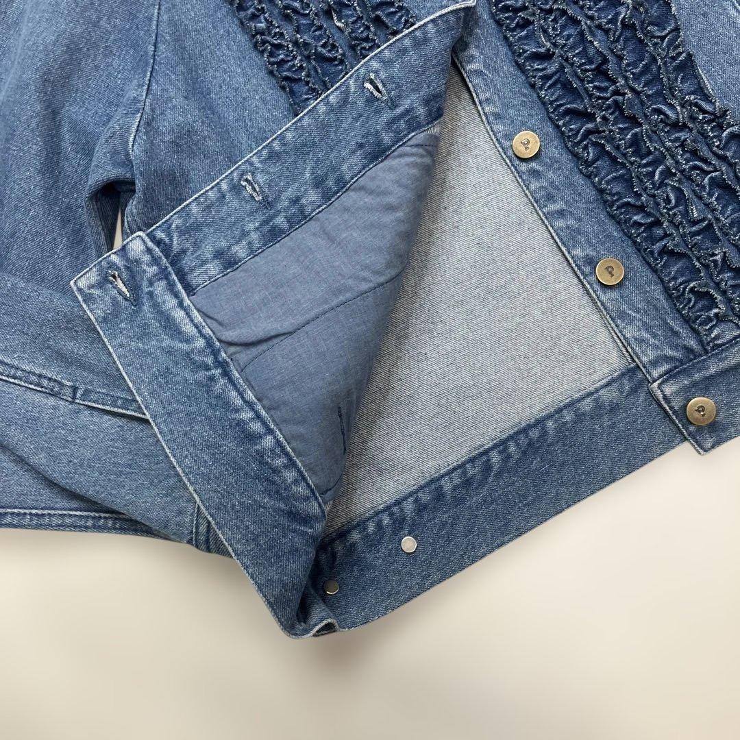 【試着のみ】ピンクハウス ピコルリル使い デニムジャケット/2023年