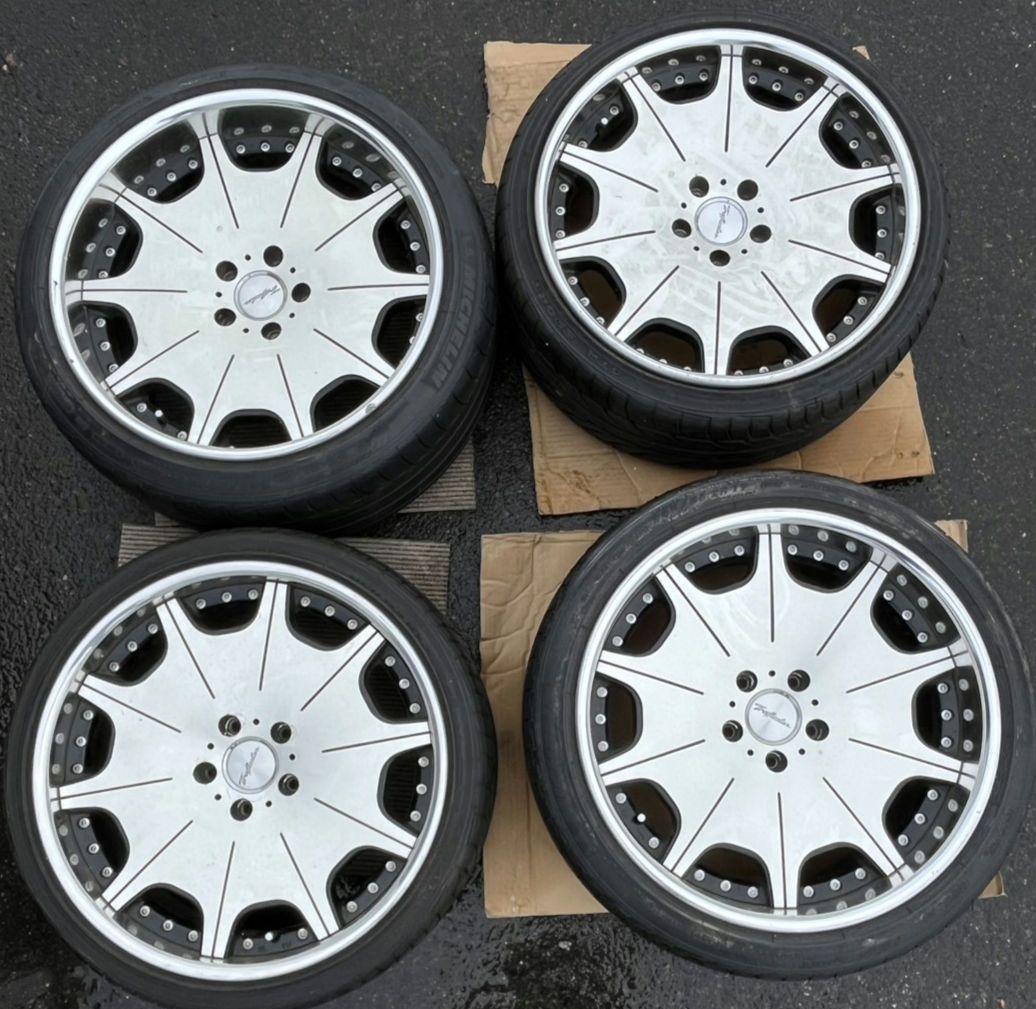 おまけ付き トラフィックスターDTX ディッシュ 19インチ 8.5J/9.5J