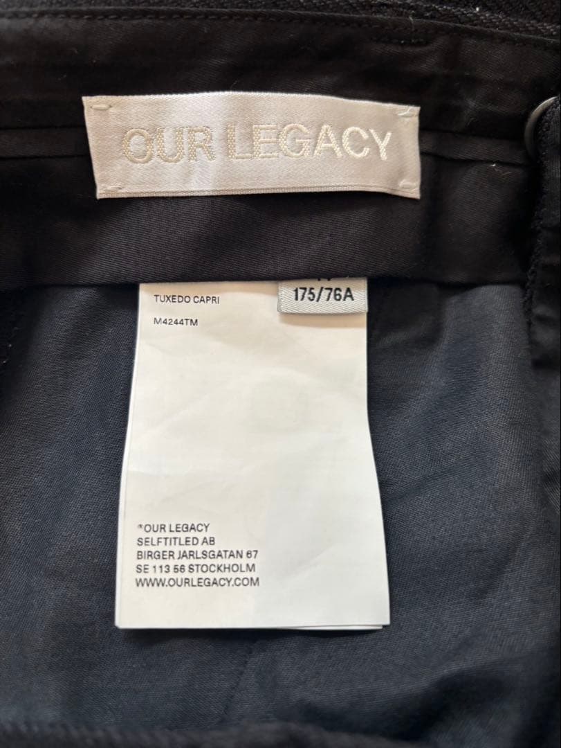 Our legacy ストライプカプリパンツ　24FW