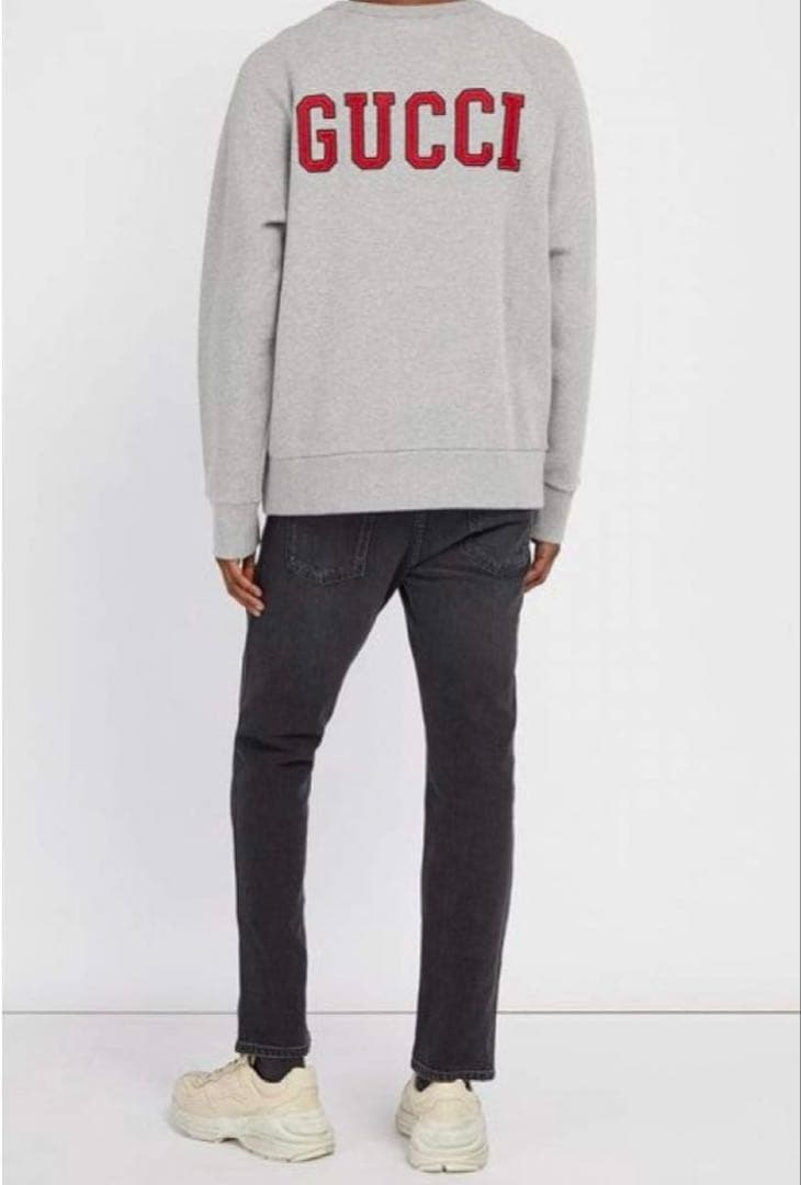 GUCCI LAロゴ刺繍 グレー スウェット