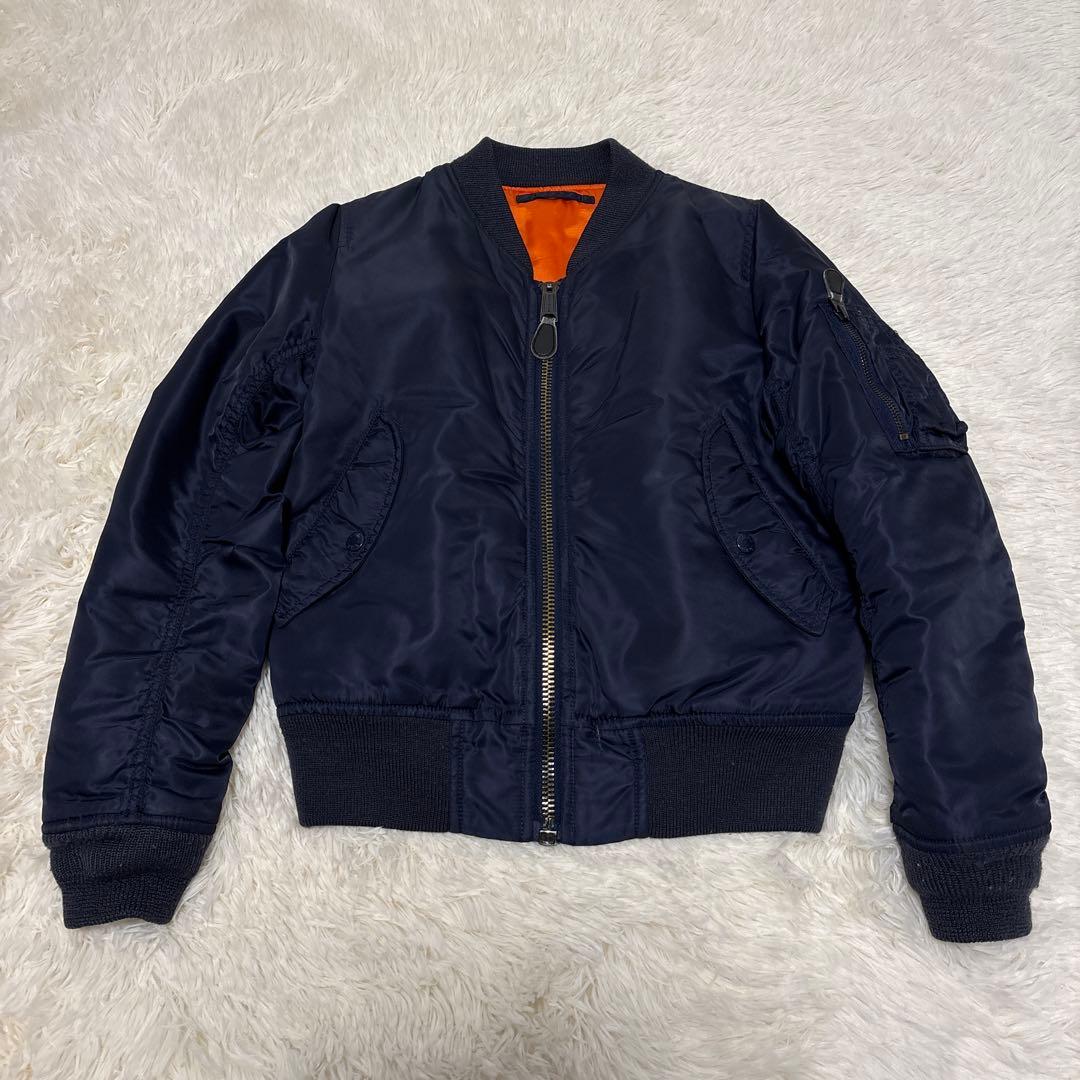 ▪️AVIREX 6252039 フライトジャケット　ブルゾン　MA-1 刺繍