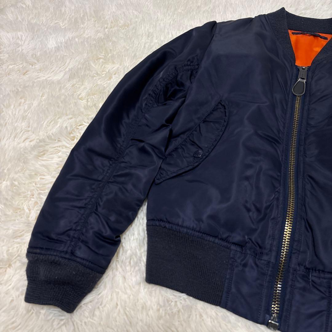 ▪️AVIREX 6252039 フライトジャケット　ブルゾン　MA-1 刺繍