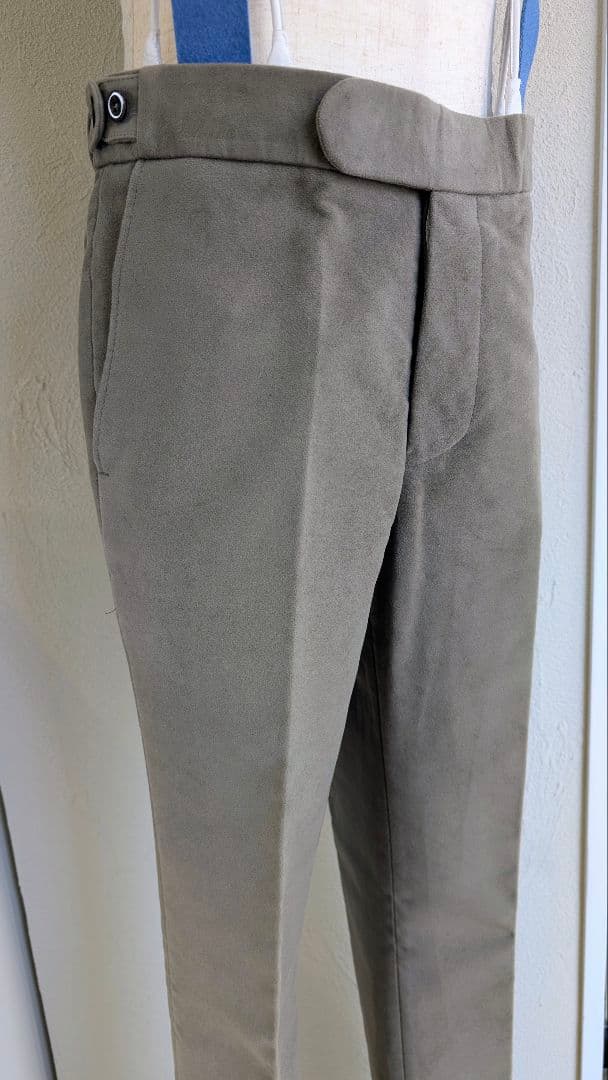 新品タグ付きCORDINGS モールスキンパンツＴＲＪ511グレーサイズW32