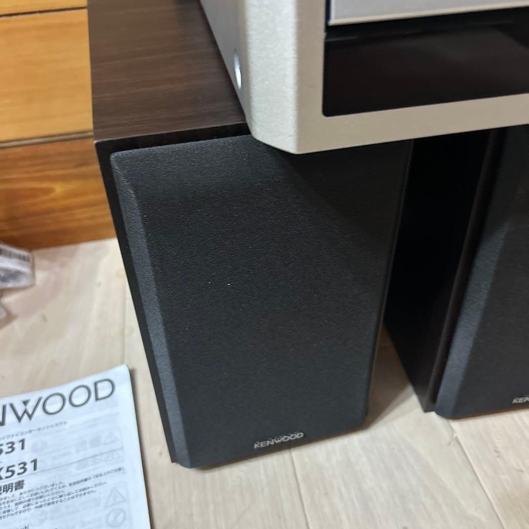 ケンウッド コンポ K-531-S シルバー　美品