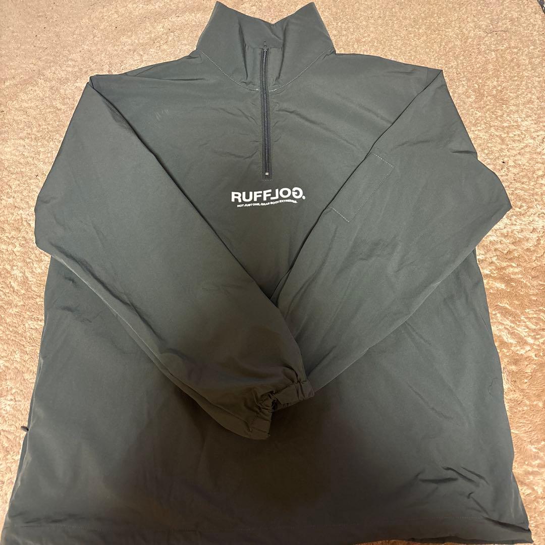 RUFFLOG カーキ ハーフジップ ピステ