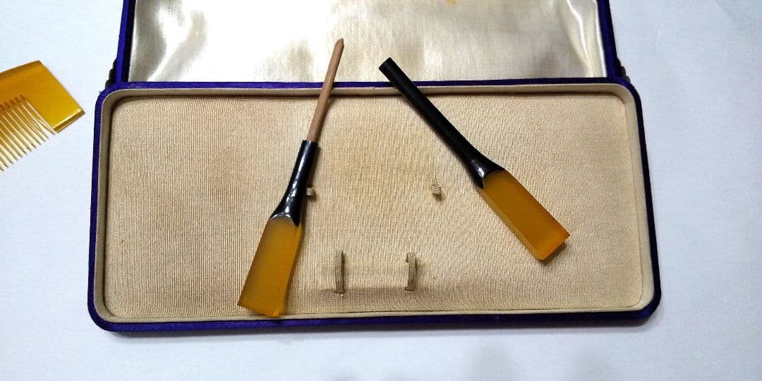 貴重な白鼈甲 かんざしセット★本物