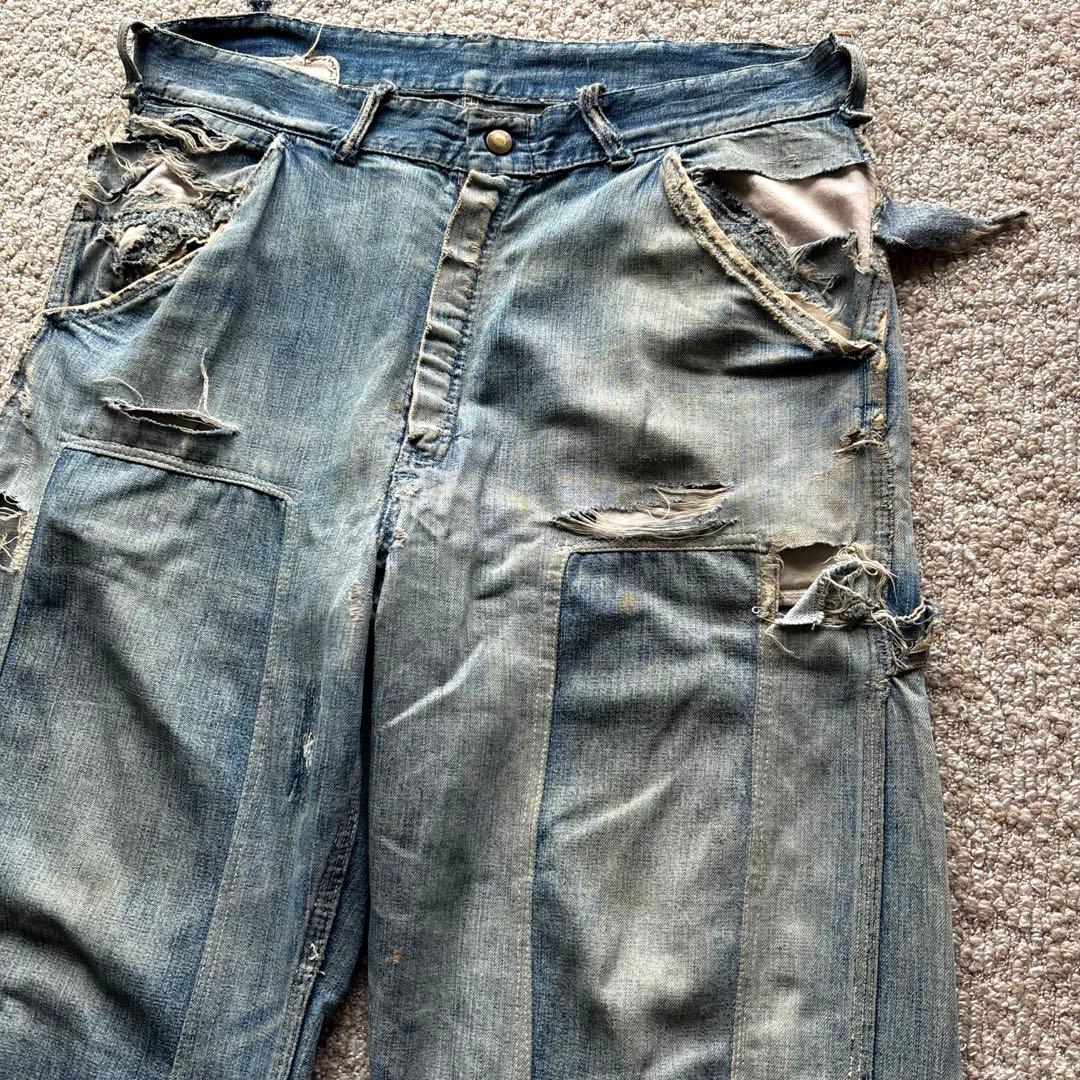 【40s】 Hercules ペインターパンツ デニム 襤褸 WALDES