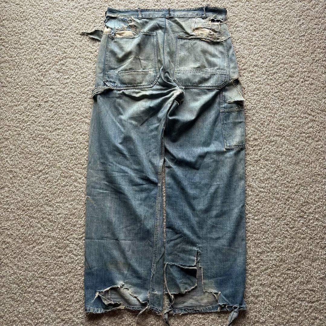【40s】 Hercules ペインターパンツ デニム 襤褸 WALDES