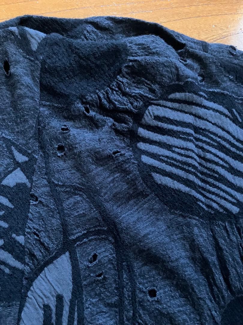 芽風　センソユニコ　抽象模様チュニック 半袖