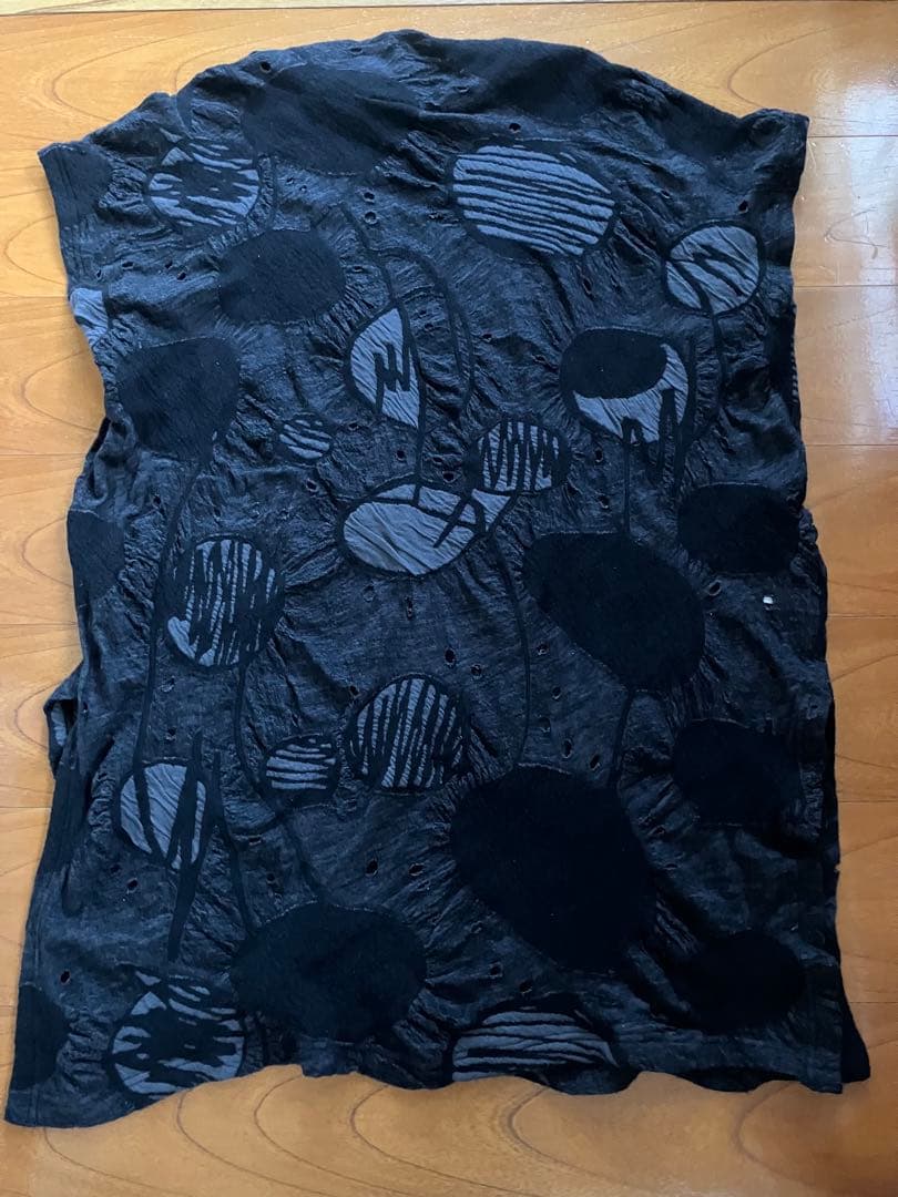 芽風　センソユニコ　抽象模様チュニック 半袖