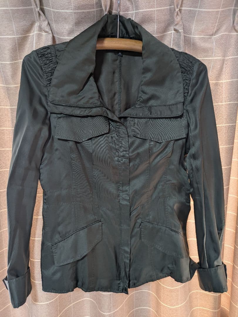 美品　GUCCI 長袖シャツ ジャケットサイズ40 オリーブグリーン