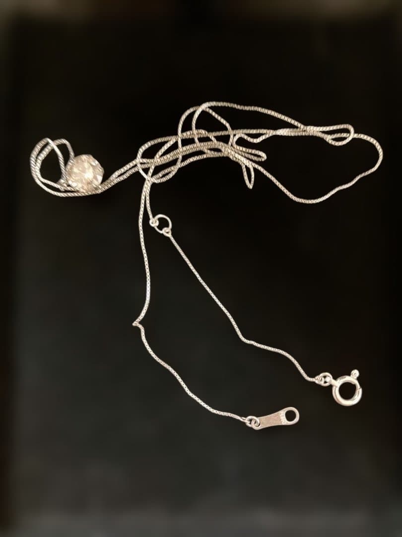 【超大粒】　一粒ダイヤネックレス