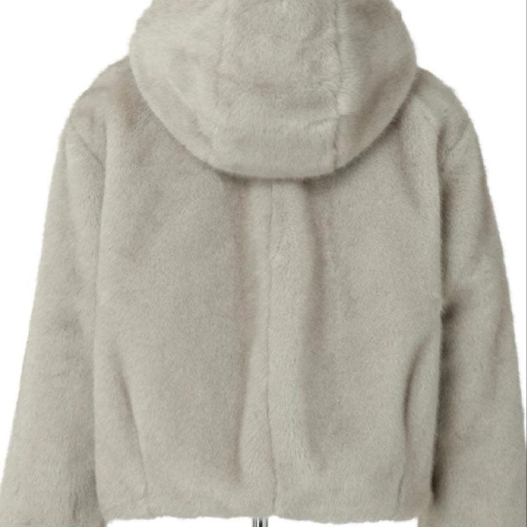 JUSGLITTY ダブルジップ ファーパーカー グレージュ M 美品