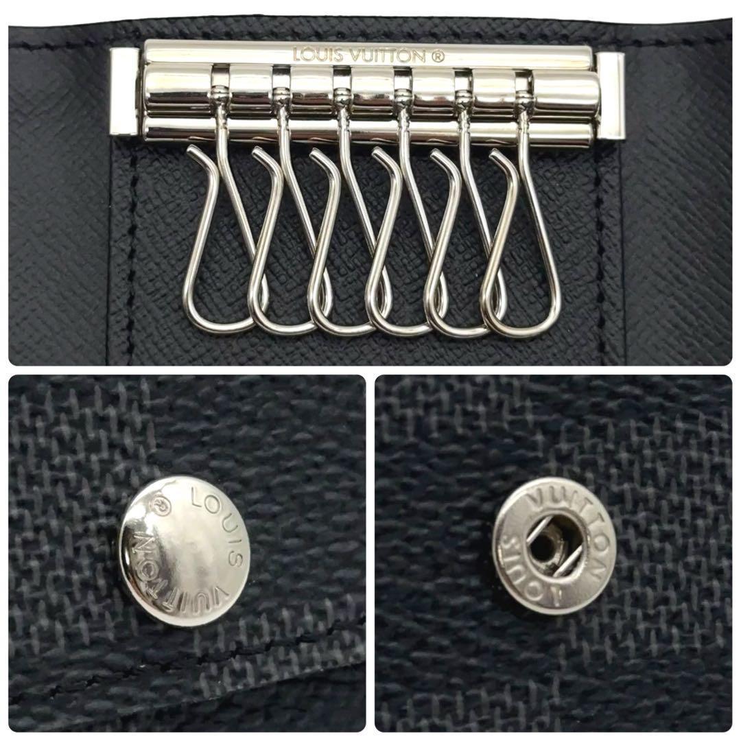 【未使用に近い】ルイヴィトン ダミエ グラフィット ミュルティクレ6 キーケース