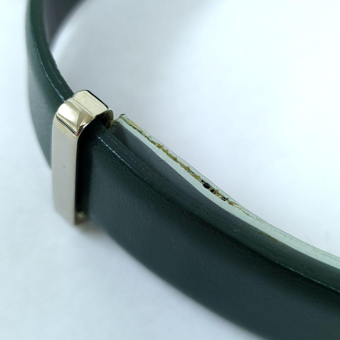 TOGA PULLA トーガプルラ ダブルバックルベルトグリーン 65～67.5