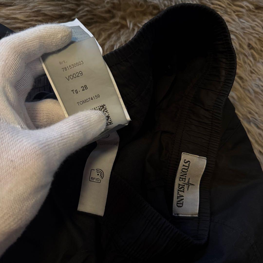美品☆STONE  ブラック ストレートパンツW28
