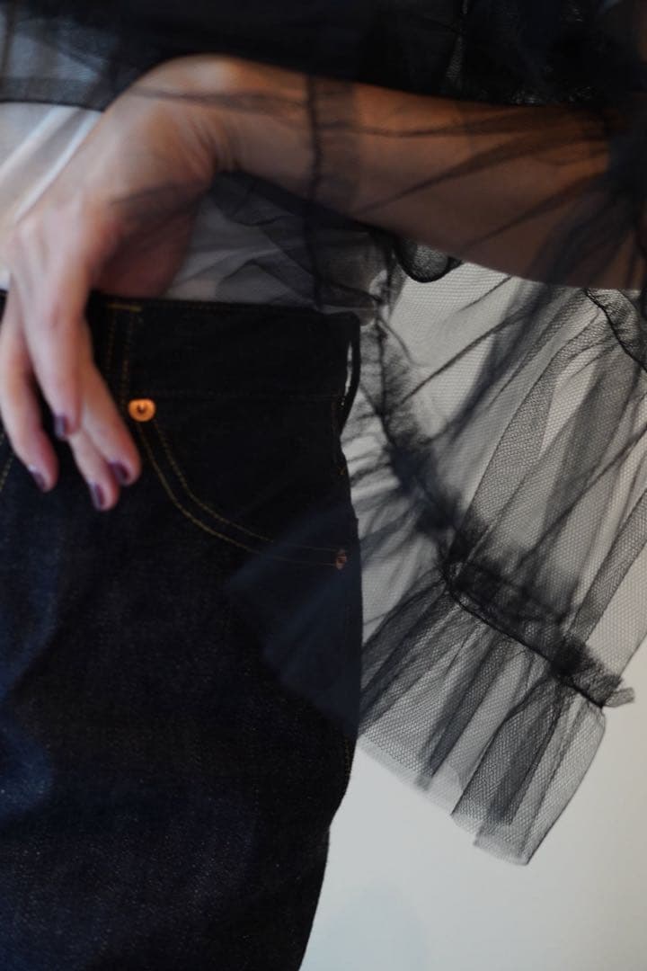 パンツ FUMIKA_UCHIDA / TULLE DRAWERS WHITE