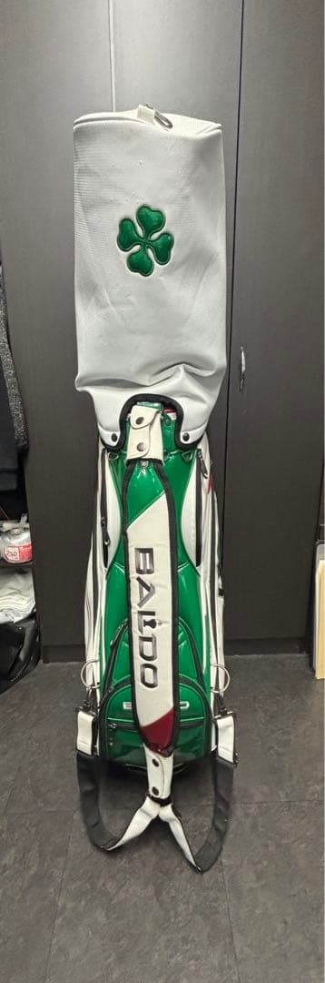 BALDO キャディバッグ ホワイト グリーン レッド