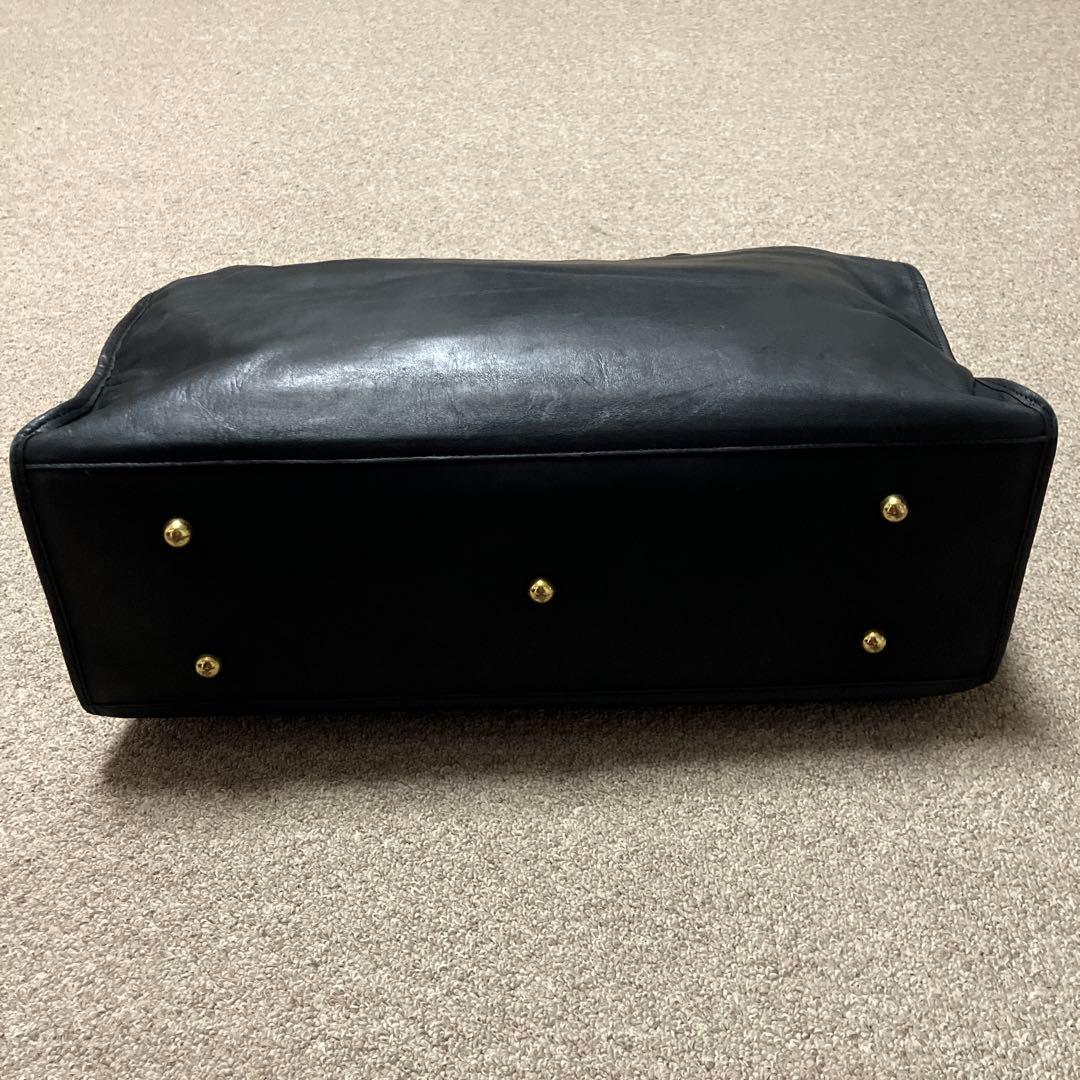 交渉可！ソメスサドル　大人メンズ ボストンバッグ　オールレザー大容量　ブラック