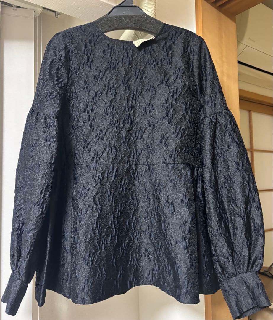 UNITED ARROWSツートーンジャガードブラウス