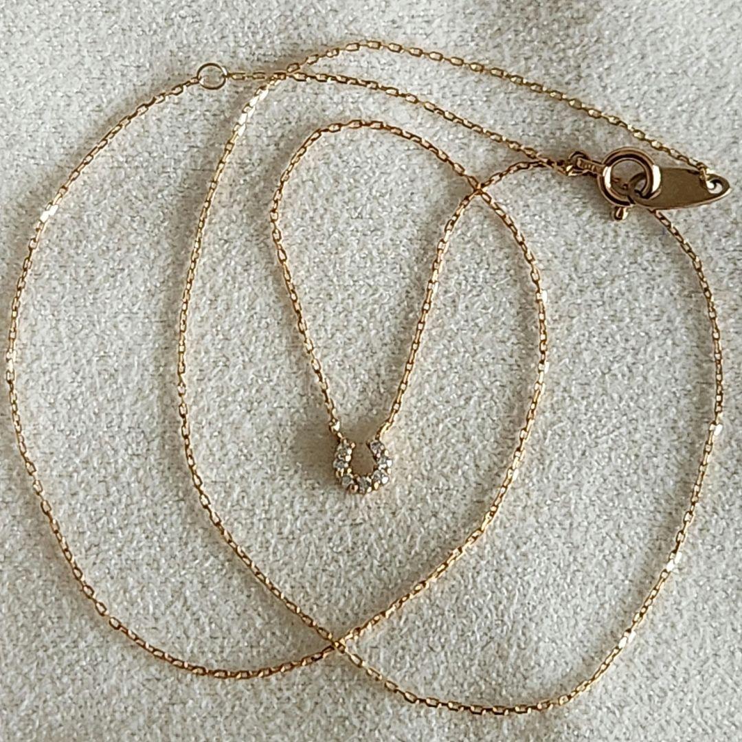 『sirius』ダイヤモンド♡ホースシュー【エテ】K10ゴールドネックレス