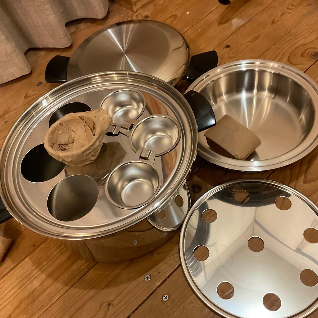 新品！高級 鍋 フライパン シール オ マティック USA ステンレス 無水鍋