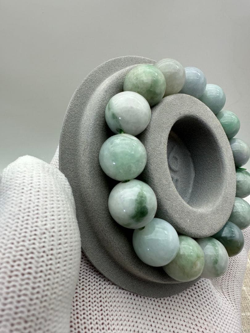 ☆天然☆極上品 極潤糸魚川翡翠美麗☆ろうかん質☆ブレスレット【新品】