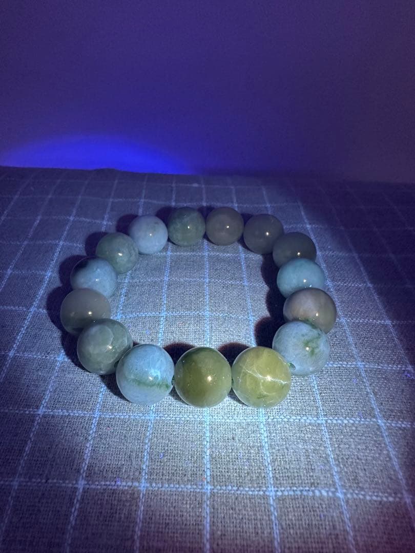 ☆天然☆極上品 極潤糸魚川翡翠美麗☆ろうかん質☆ブレスレット【新品】