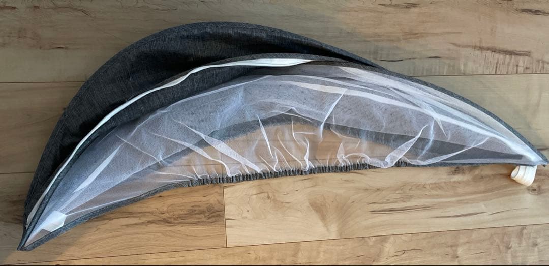 折りたたみ　ベビーベッド　移動式　高さ調節　ベッド固定　説明書付　添い寝