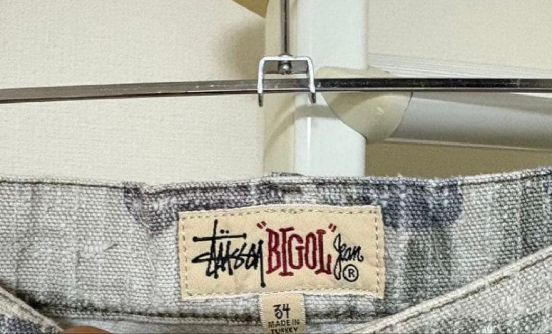 パンツ STUSSY BIG OL' JEAN CAMO CANVAS 34inch