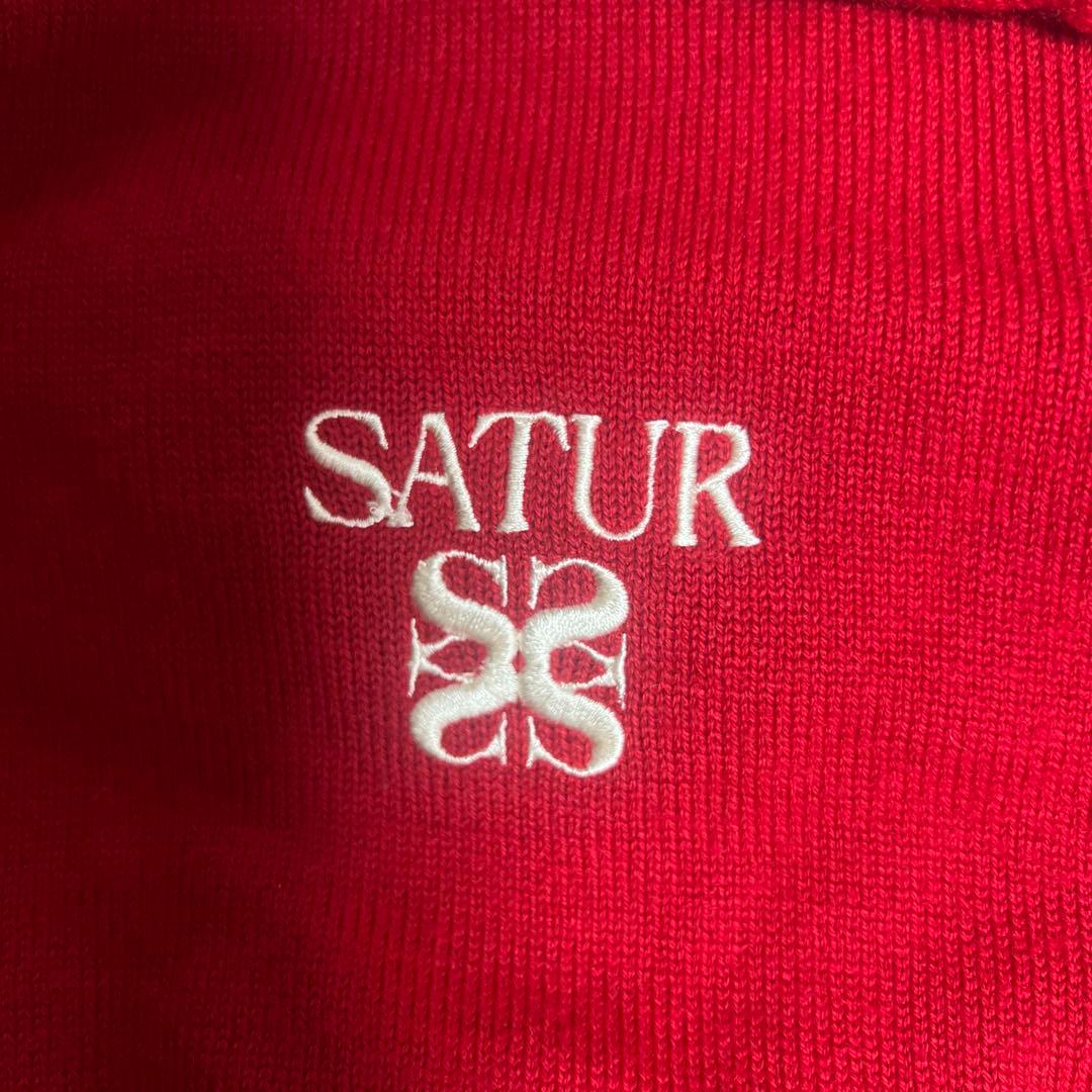 【SATUR】セター　赤カーディガン