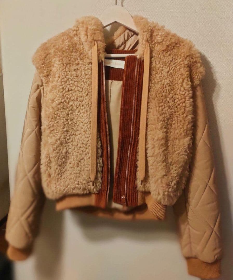 【最終値下げ／美品】SEE BY CHLOE ムートン ジャケット フード付き