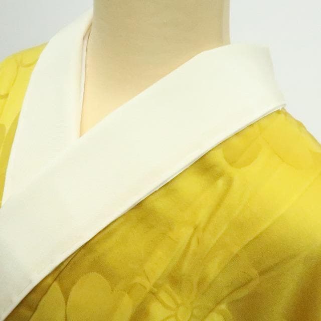 Y2338◇新品 正絹 高島屋謹製 袖無双 半襟仕付け糸付 手縫い 長襦袢 着物