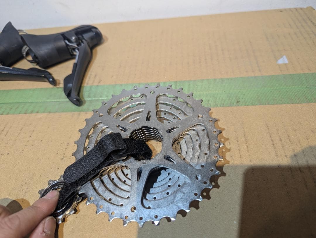 SHIMANO SORA レバー、FD、CSセット