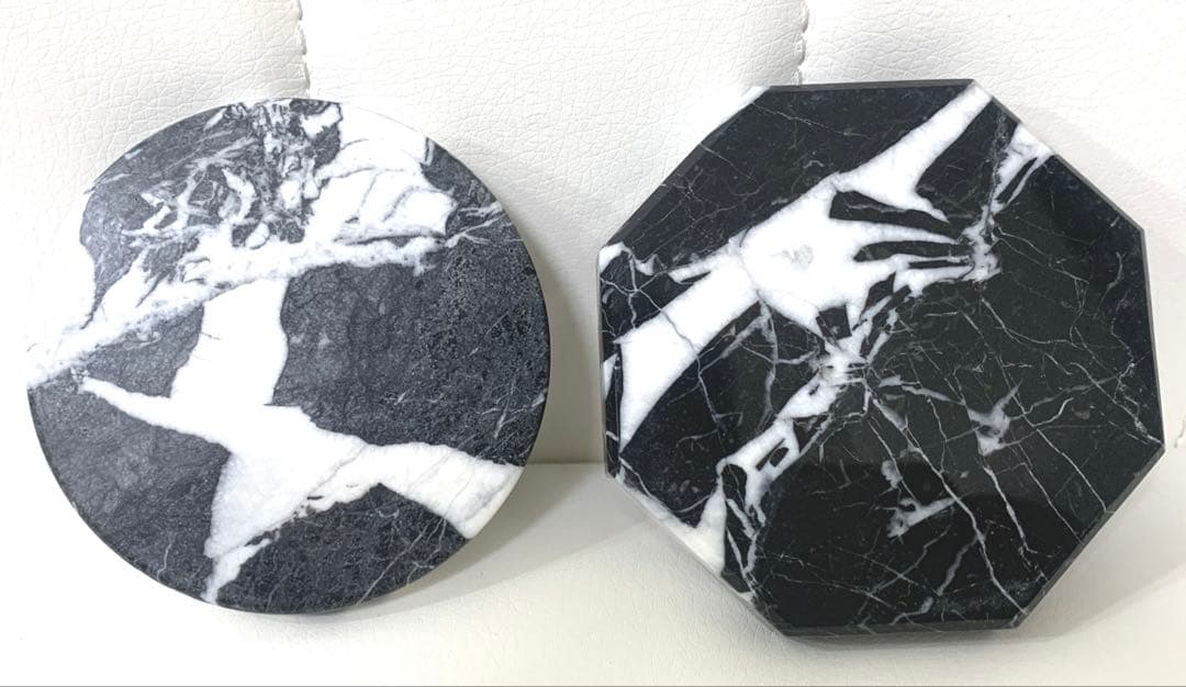 diptyque「アンティークマーブル　キャンドルリッド&スタンド」セット