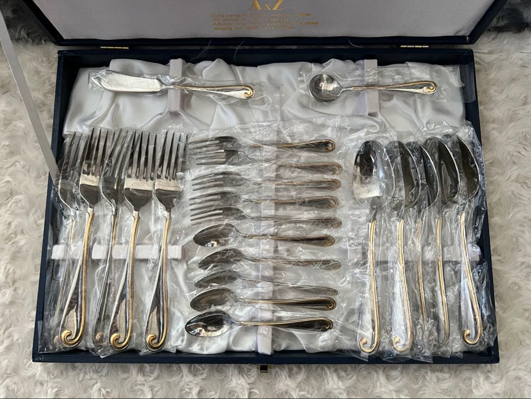 アズマ　カトラリーセット　AxZ 金彩　ディナーセット〈29本セット〉