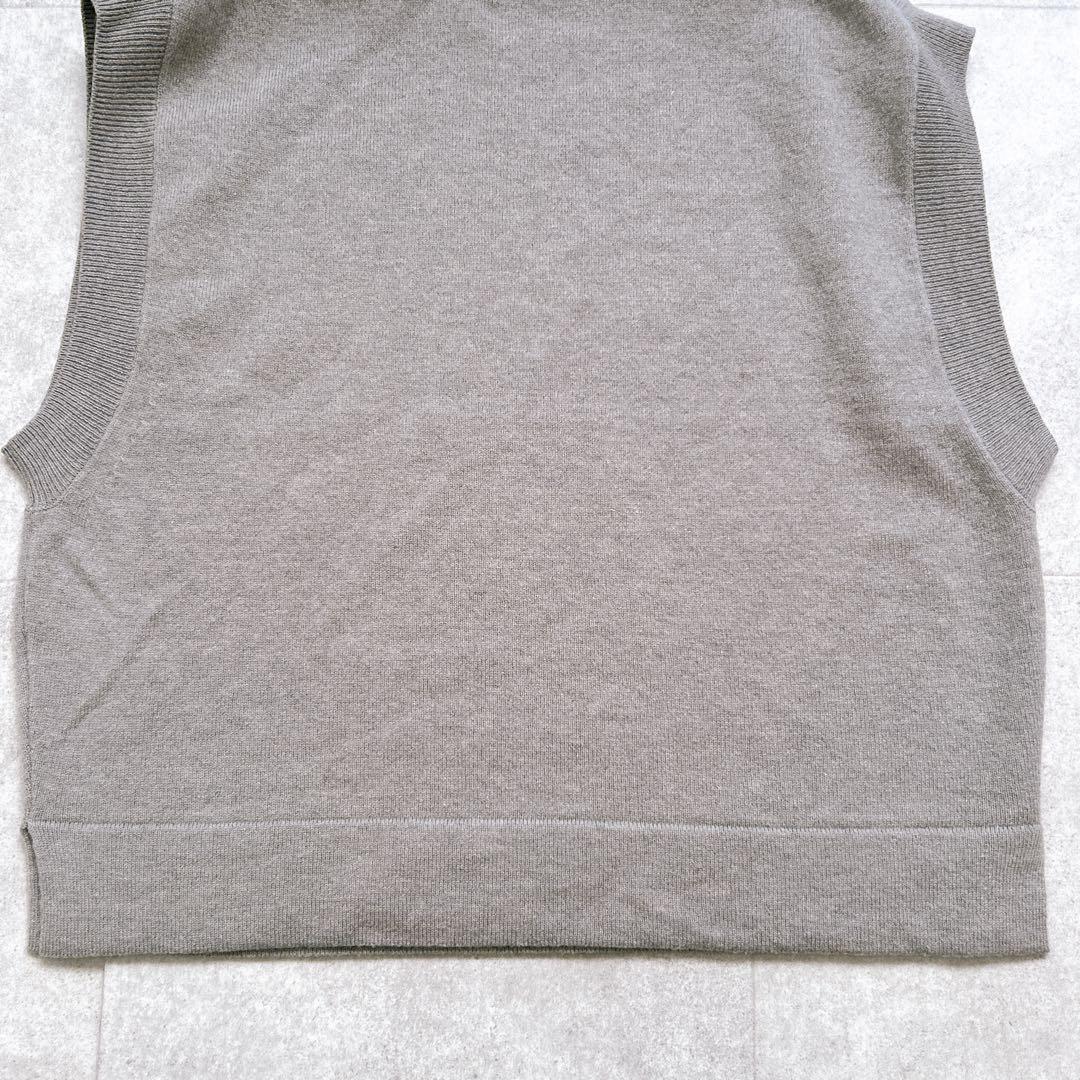 マーガレットハウエル　ウール カシミヤ ニットベスト モックネック Ⅱ 2022