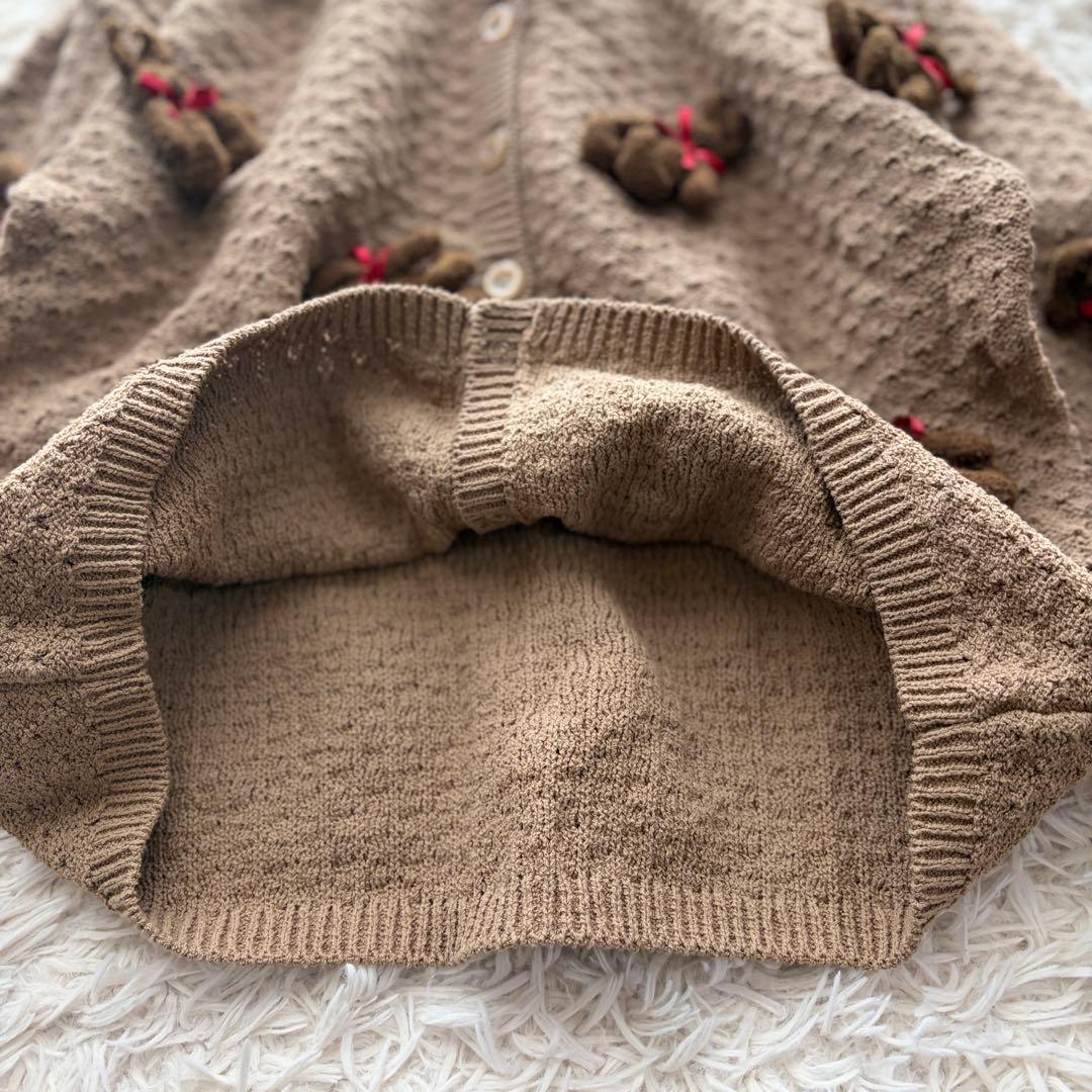 【極美品✨】希少品 PINK HOUSE ニット カーディガン うさぎ ブラウン