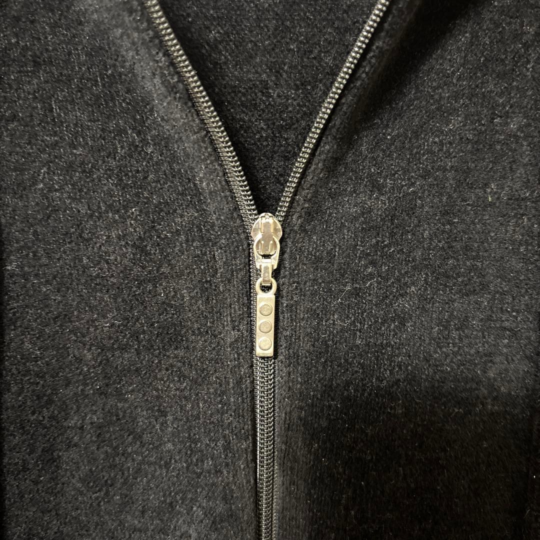 スリードッツ　モールジップアップフーディ　黒