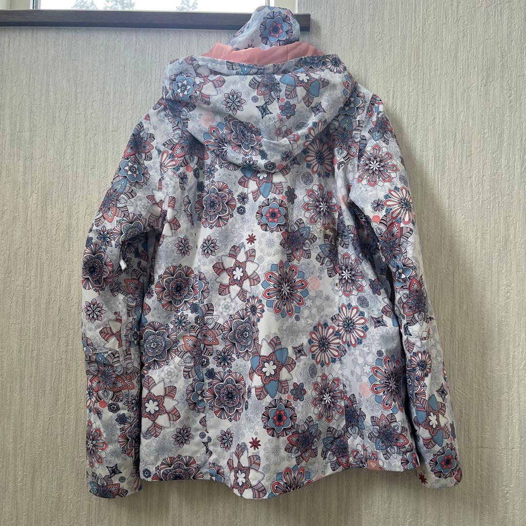 ロキシー　ROXY　レディース　スノーボードジャケット　Sサイズ　総柄上下セット