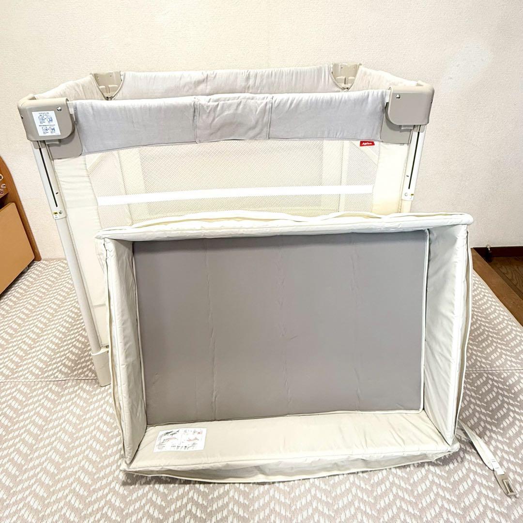 【極美品・付属品完備】アップリカ ココネルエアープラスAB ホワイトベージュ