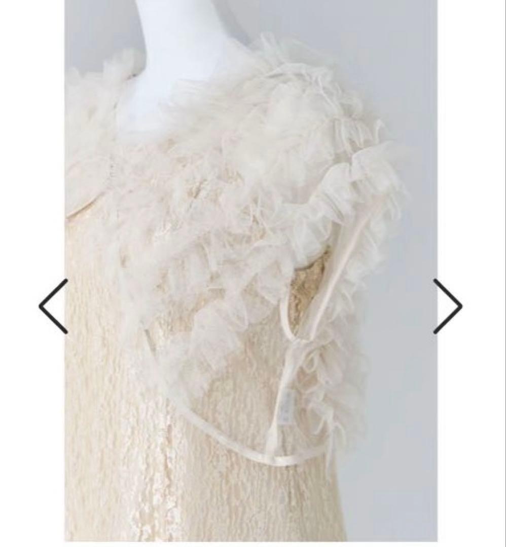 フリルボレロセットレースドレス