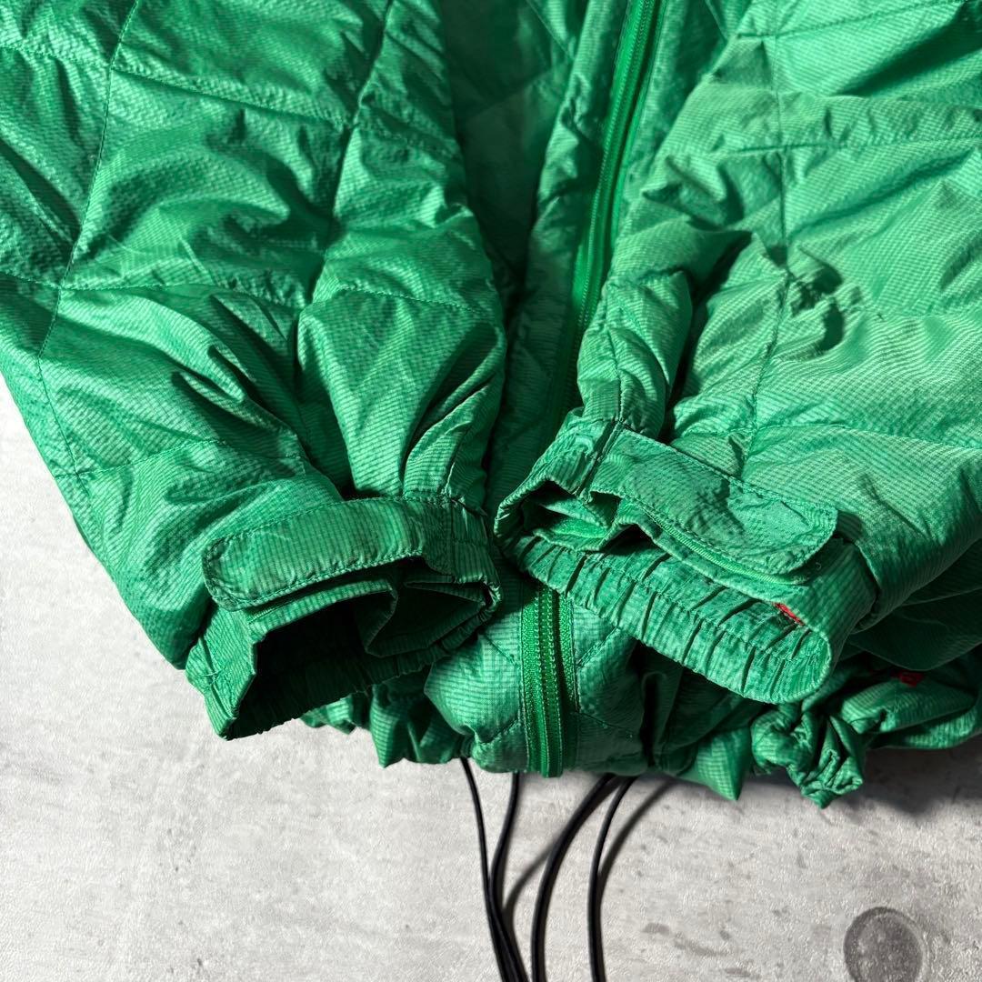 Columbia ダイヤキルト ダウンジャケット 短丈 ドローコード y2k 緑