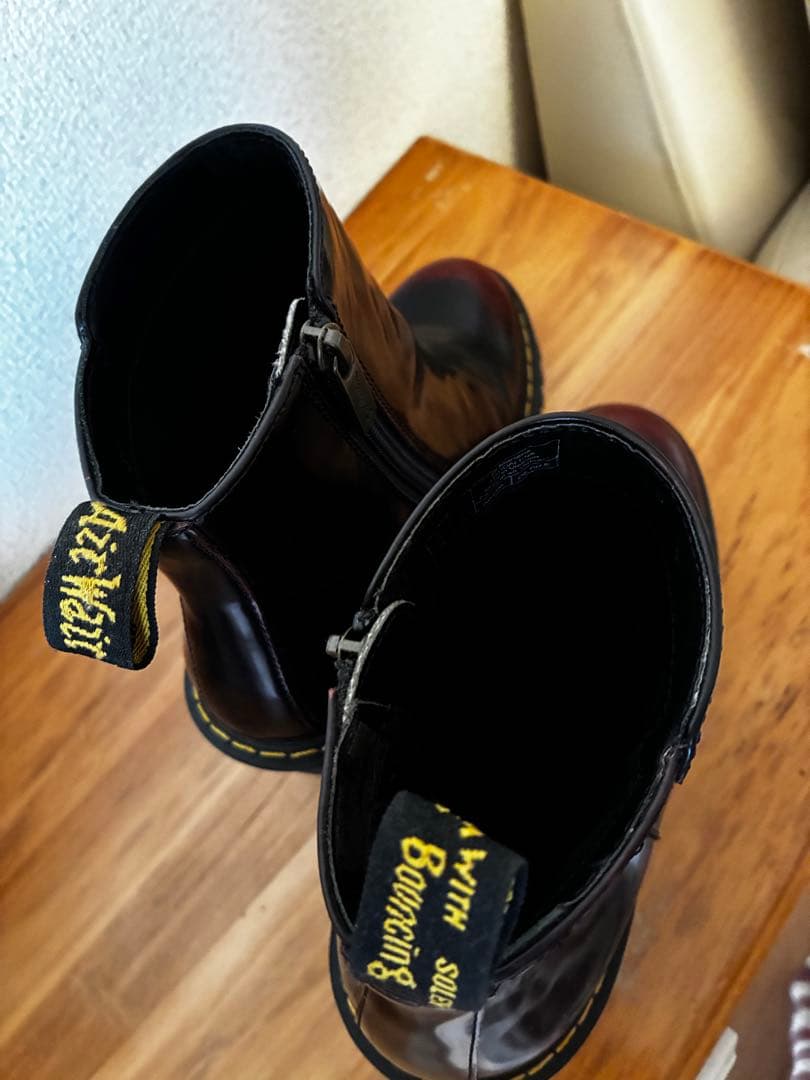 ドクターマーチン マグダレナ アンクルジップ ヒールブーツ 23728600